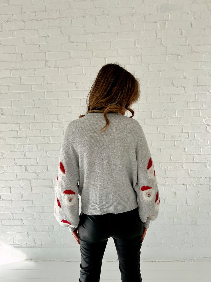 Santa Claus Sweater - Grey