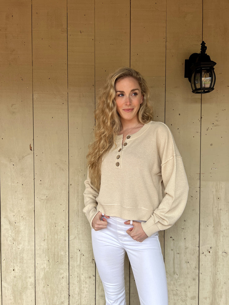 Wild and Free Pullover Sweater - Natural