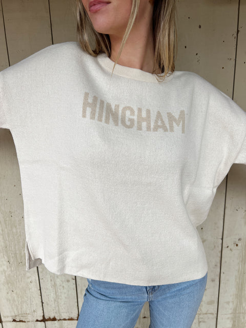 Hingham Everyday Relaxed Sweater -Natural/Camel