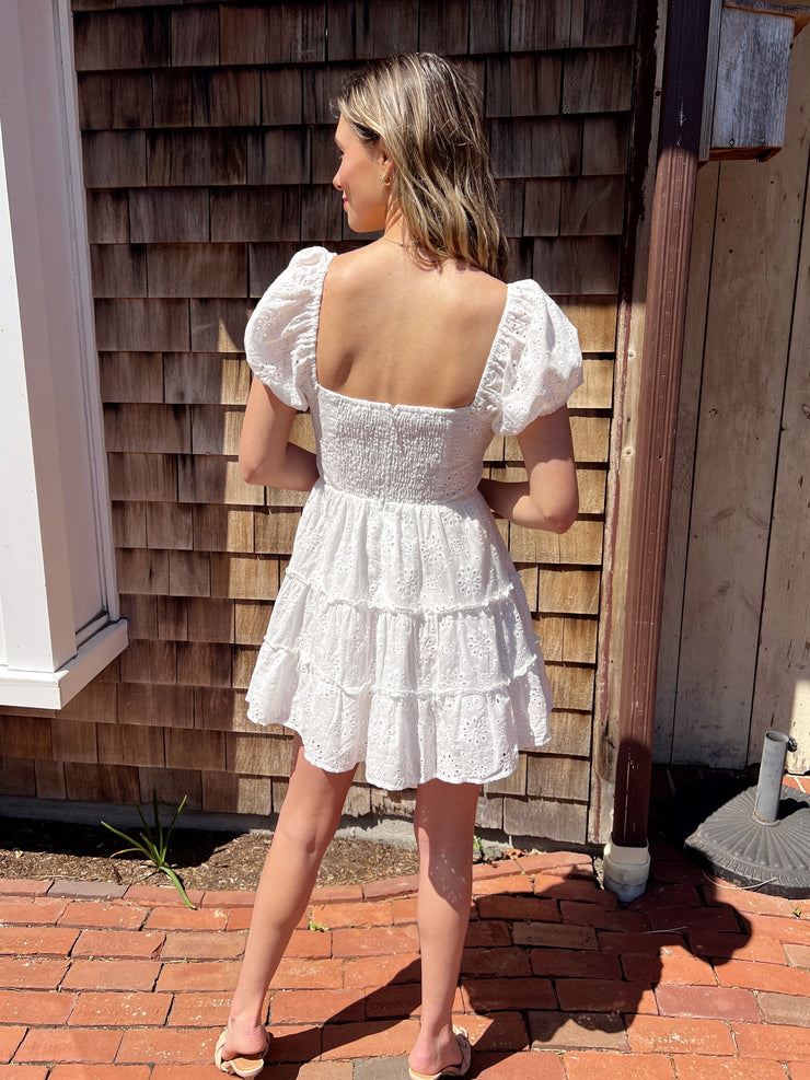 Laters Baby Eyelet Mini Dress