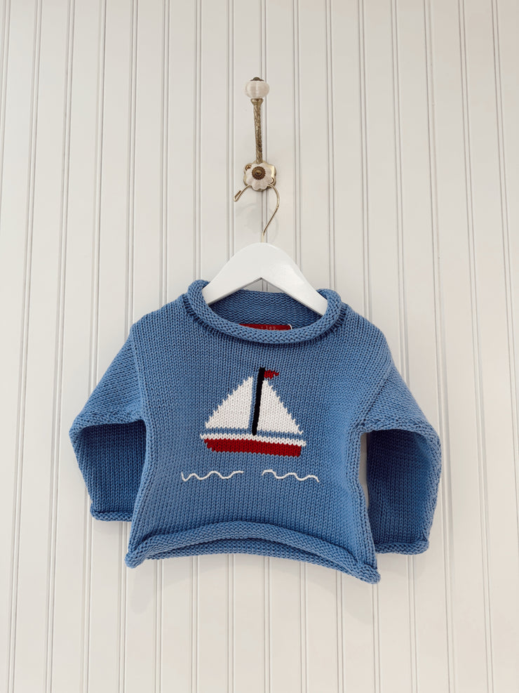 Sailboat Roll Knit Sweater