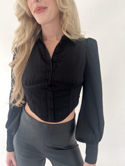 Holiday Roundup Top - Black