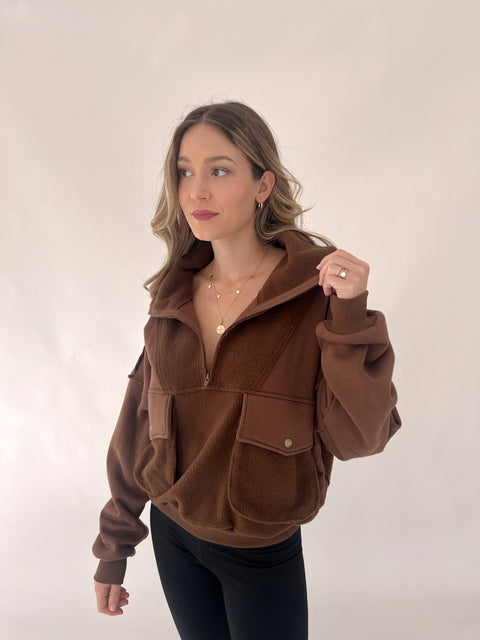 Carter Pullover - Brown