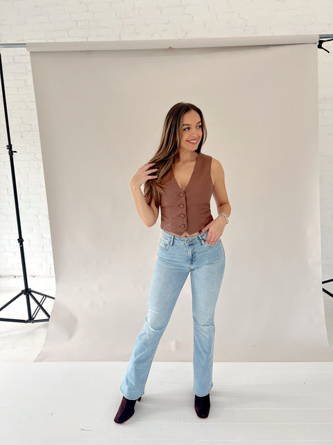 Gianna Vegan Leather Vest