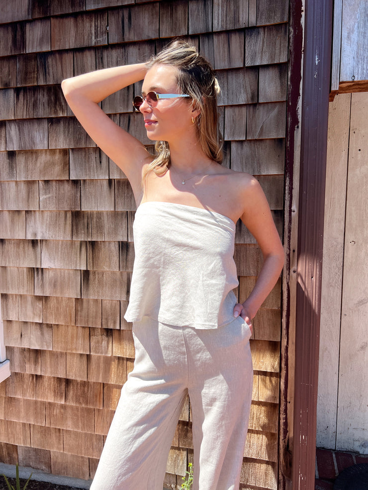 Linen Dreams Tube Top - Linen