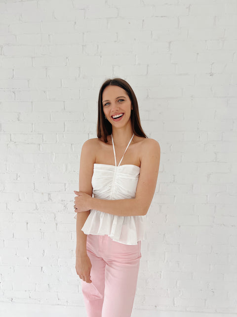 Simple and Sweet Halter Tank