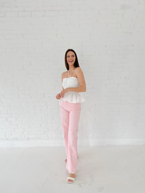 Simple and Sweet Halter Tank