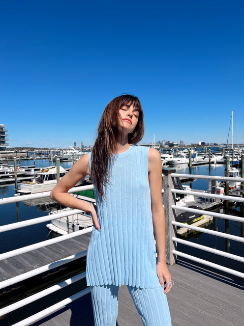 Caught In The Cabana Top Set - BLUE