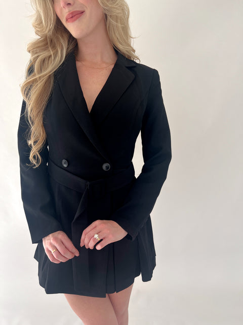 I Mean Business Blazer Romper