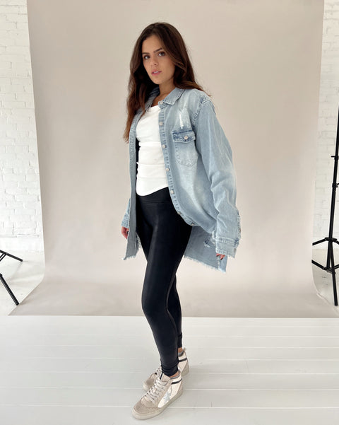 Gone Country Denim Shacket