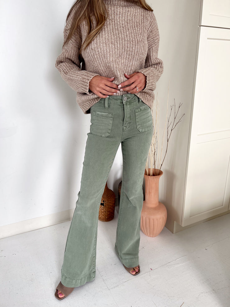 The 5358 Olive Denim Jean