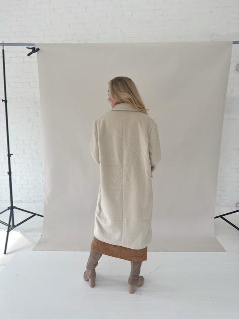 Andrea Single Button Oversized Coat