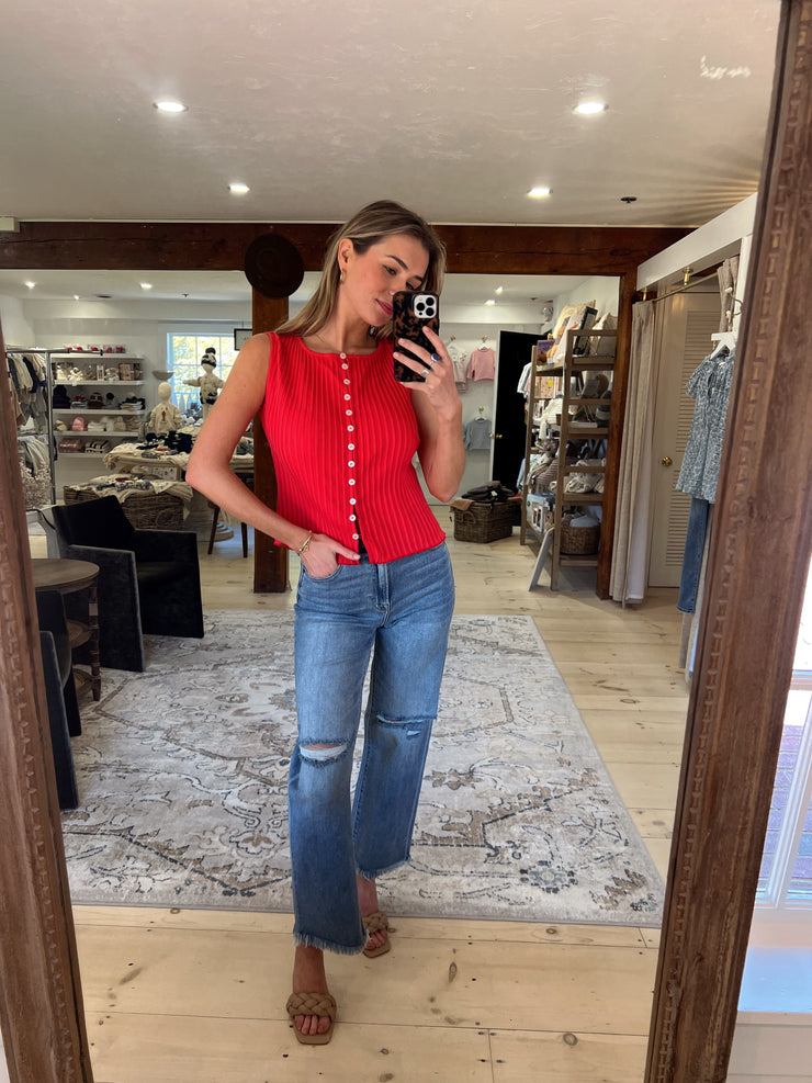 Tilly Vest Top - Red