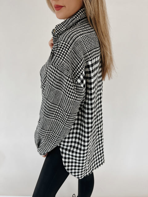 Gingham What They Want Shacket