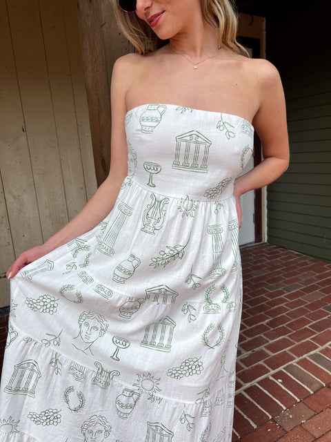 Set The Trend Strapless Maxi