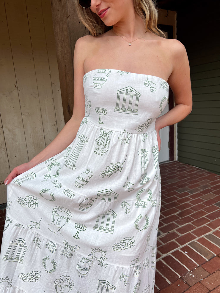 Set The Trend Strapless Maxi