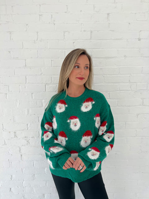 Santa Claus Sweater - Green