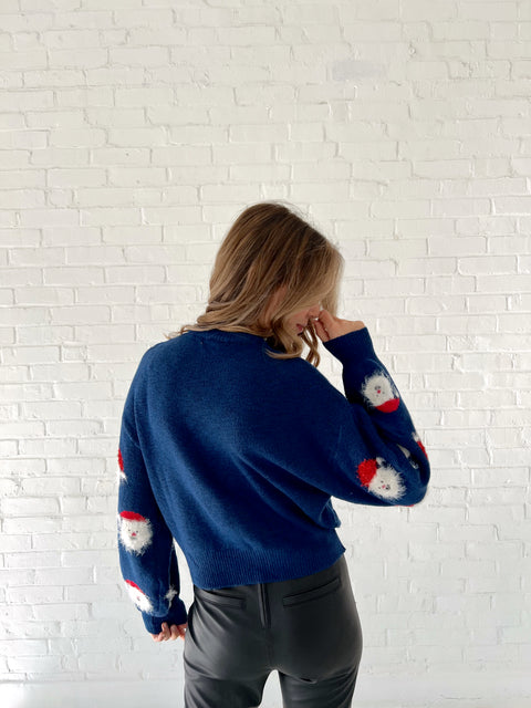 Santa Claus Sweater - Blue