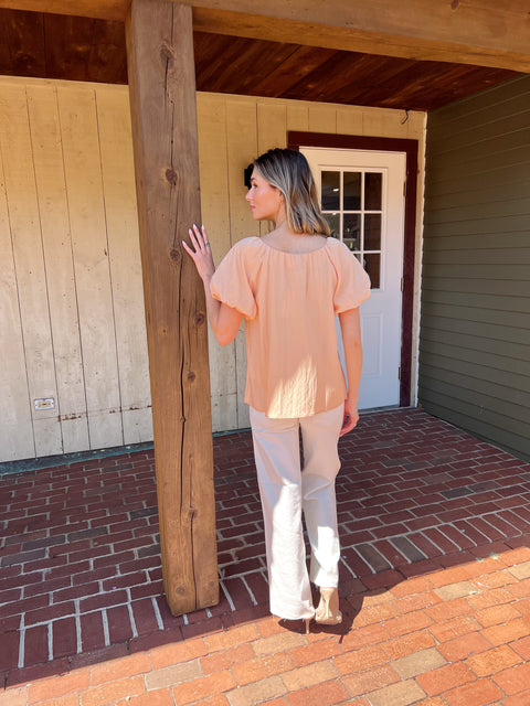Beautiful Day Top - Peach