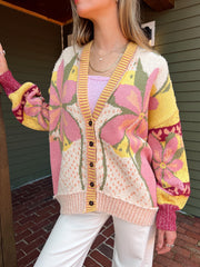 Bali Tropical Garden Sweater Cardi