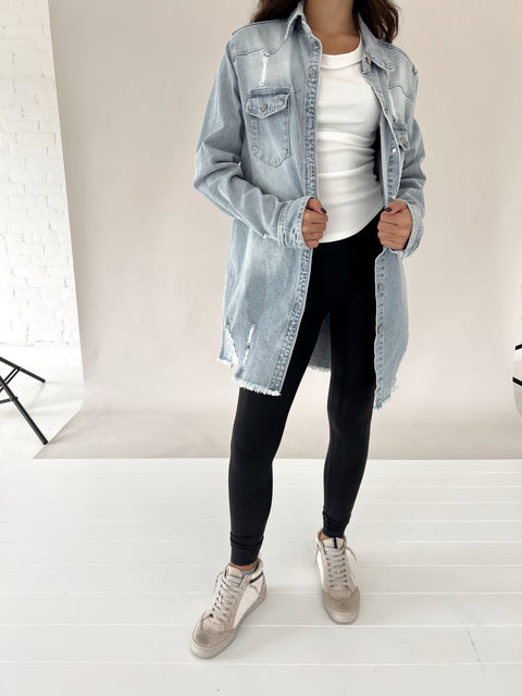 Gone Country Denim Shacket
