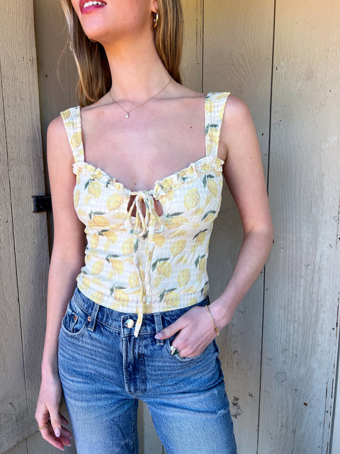 Lemon Lace Tank