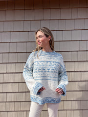 Dani Pattern Sweater in Cloud Combo