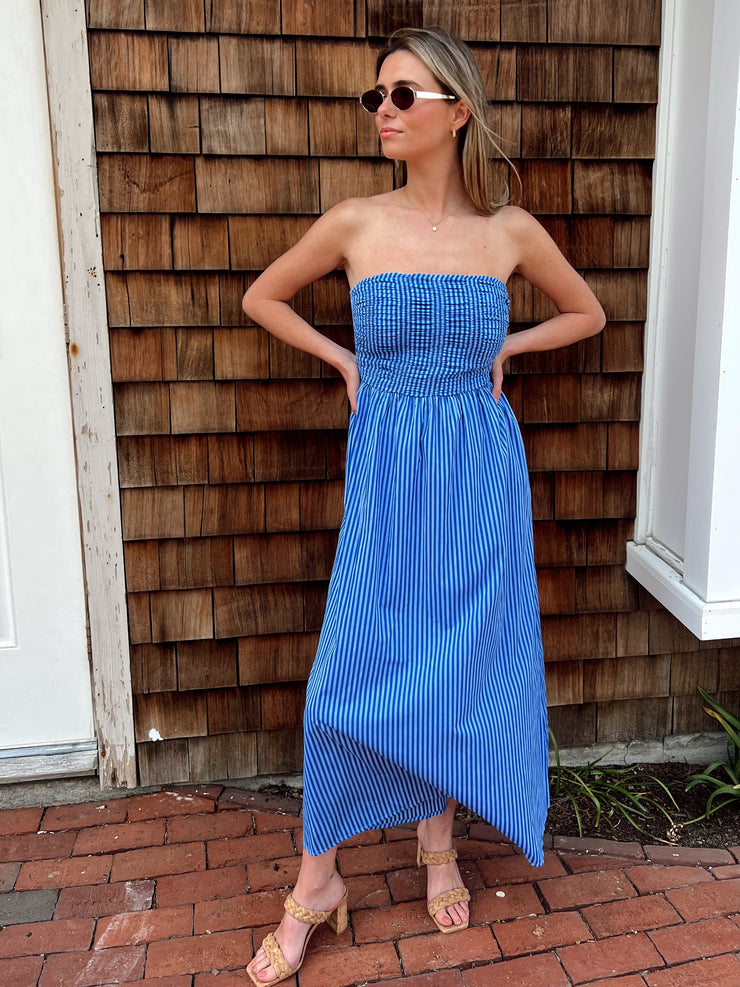 Wave Runner Strapless Midi