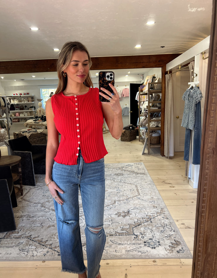 Tilly Vest Top - Red