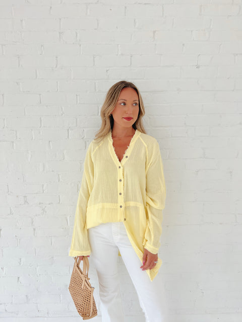 A Classic Gauze Button Up