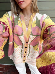 Bali Tropical Garden Sweater Cardi