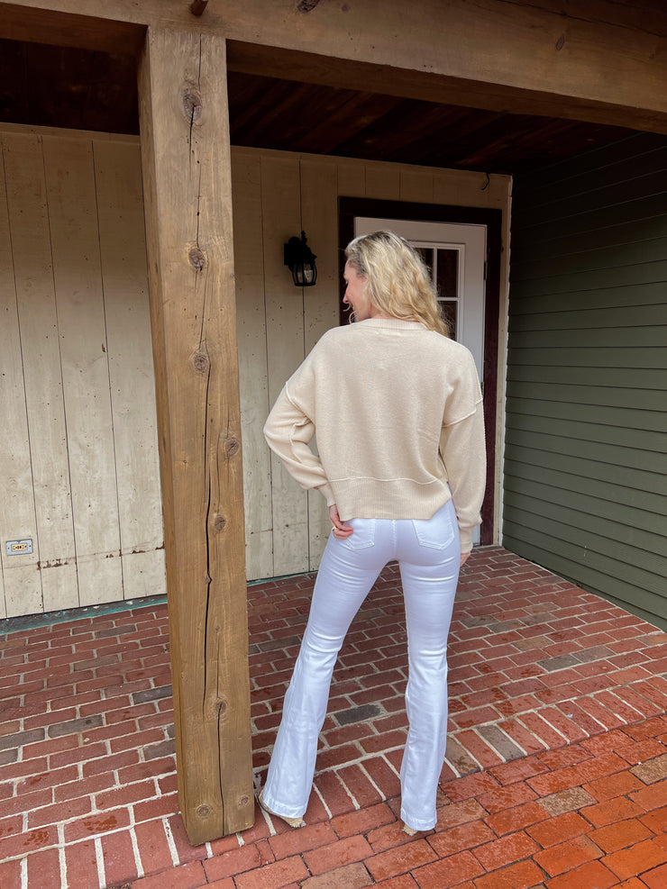 Wild and Free Pullover Sweater - Natural