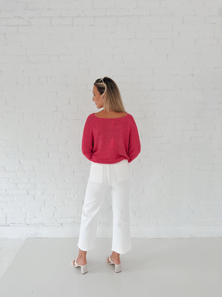 Muse High Waisted Button Flares