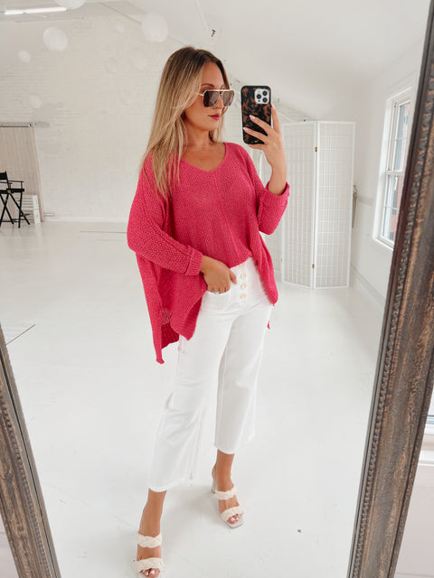 Muse High Waisted Button Flares