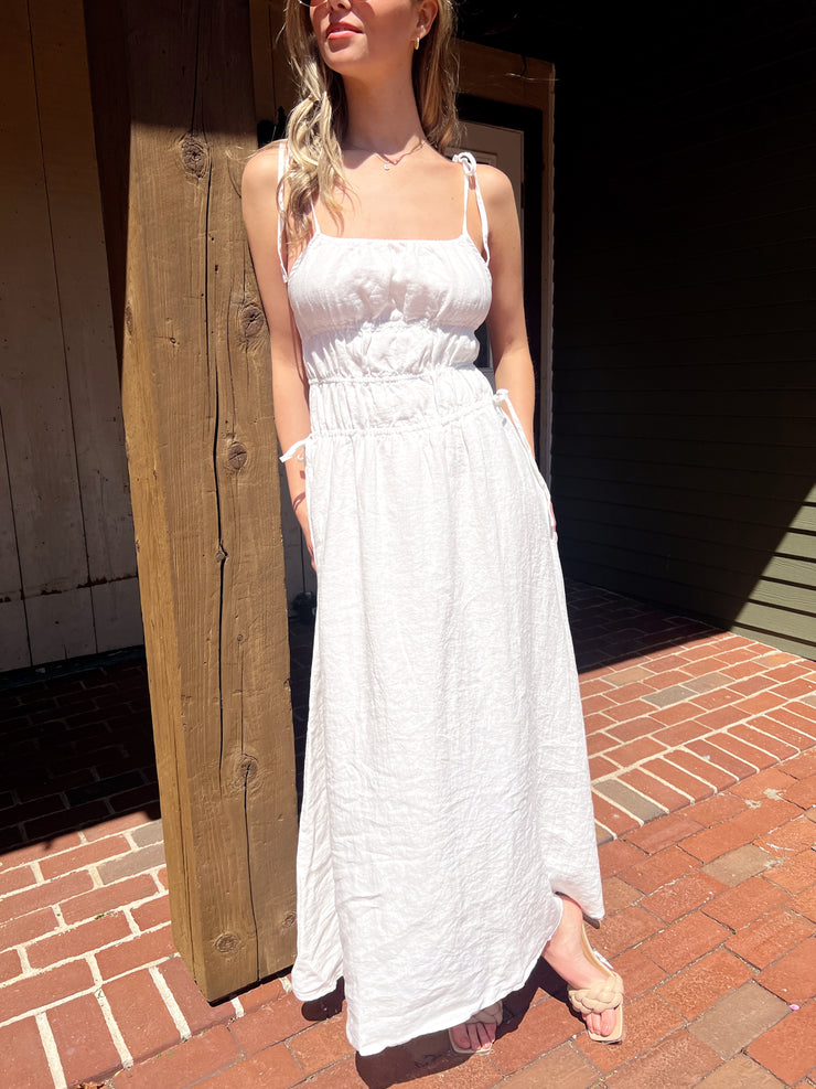 Nantucket Linens Midi Dress - Off White