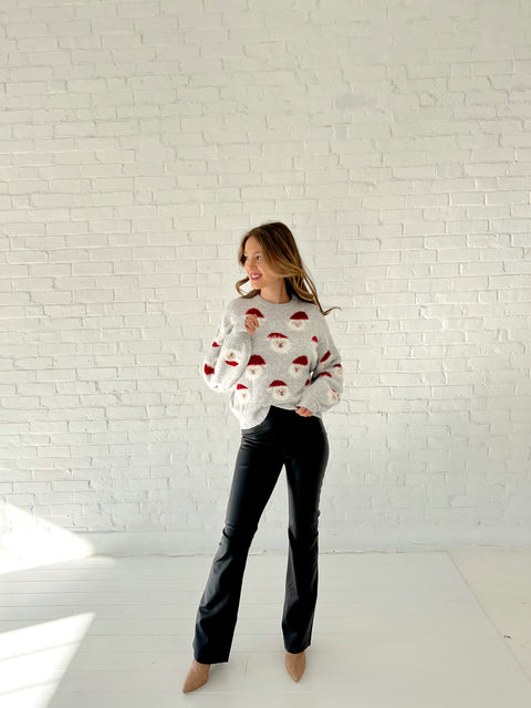 Santa Claus Sweater - Grey