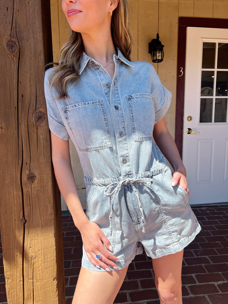 Surfside Denim Romper