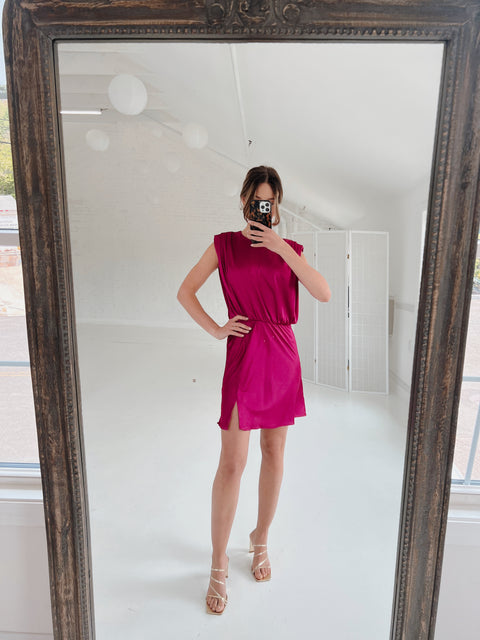 Satin Strong Shoulder Mini