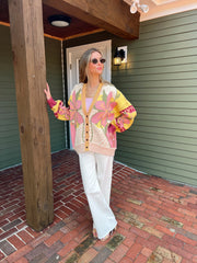 Bali Tropical Garden Sweater Cardi