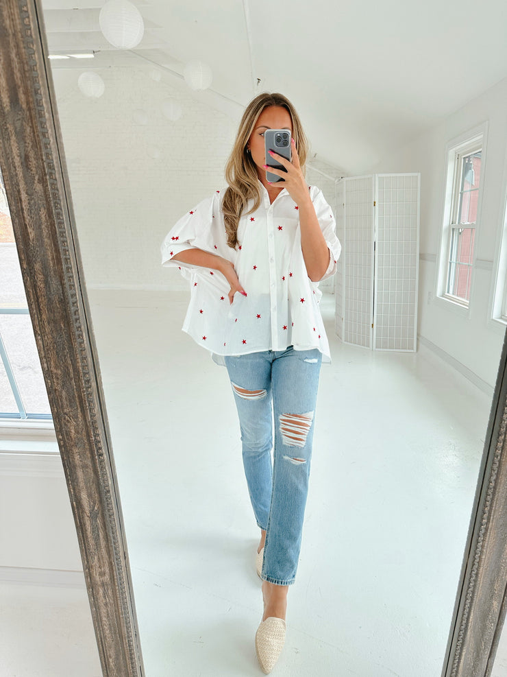 Independence Day Button Down