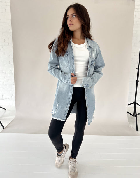 Gone Country Denim Shacket