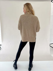 Taupe About It Turtleneck Sweater