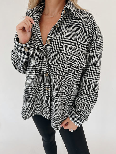Gingham What They Want Shacket