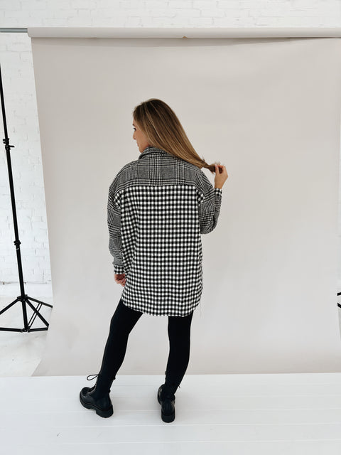 Gingham What They Want Shacket