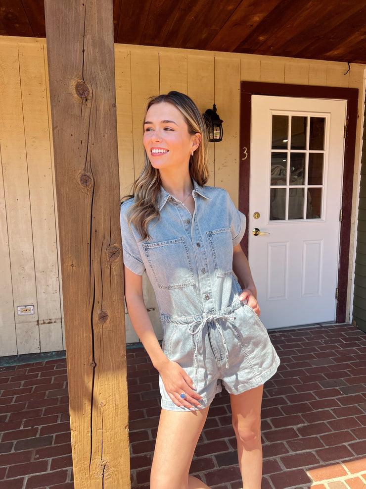 Surfside Denim Romper