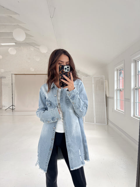 Gone Country Denim Shacket