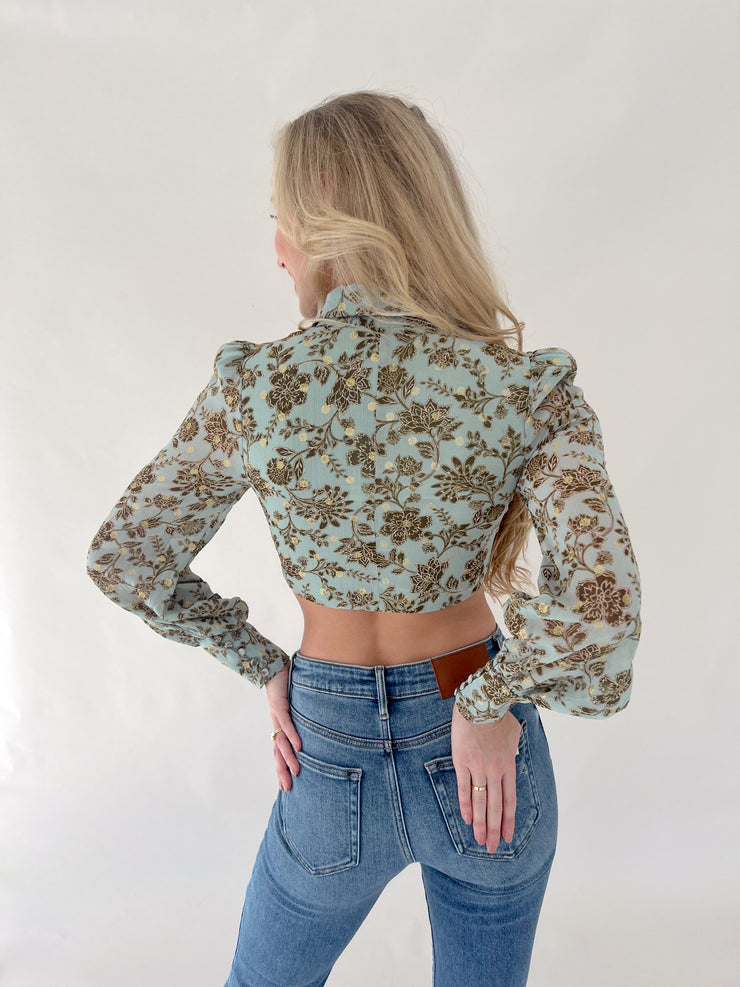Falling For Sage Corset Top
