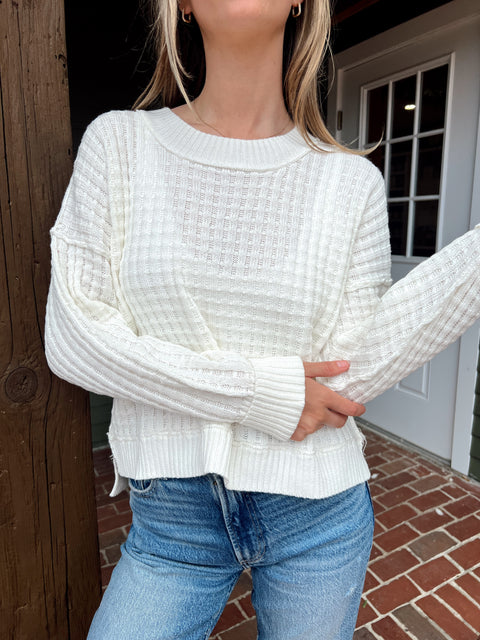 Baylor Knit Sweater - Ivory