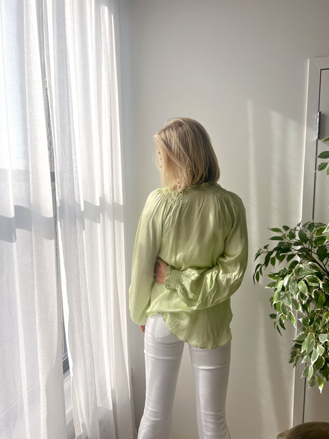 Dew A Little Dance Blouse Honeydew