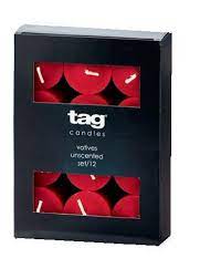 Tag Votive Unscented Candle Set 12